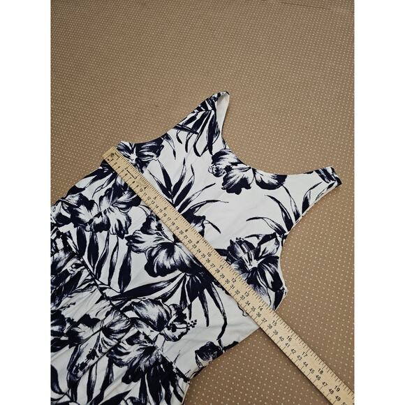 Polo Ralph Lauren Dress Womens 14 Floral Print Sleeveless Mini Skirt Back Button - Picture 9 of 16